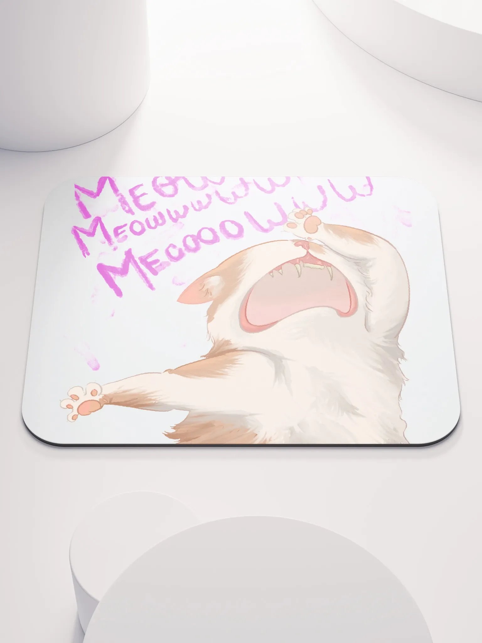 Drama cat mouse pad product image (1)
