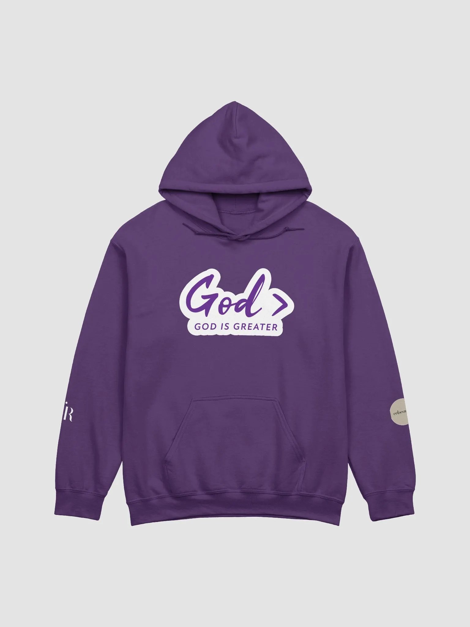 God > HOODIE - (PURPLE TEXT) product image (6)
