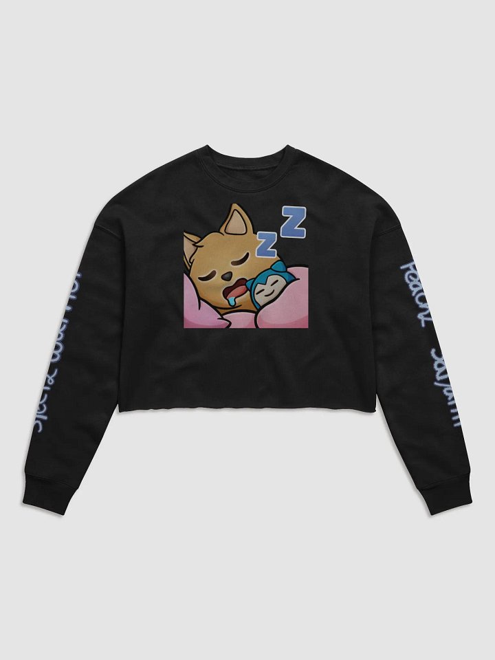 Sleepy Warrior Fleece Crop Sweatshirt product image (2)