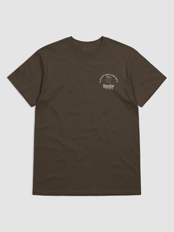 Looping On My Mainship - T-Shirt - Dark Shirt w/White Logo product image (2)