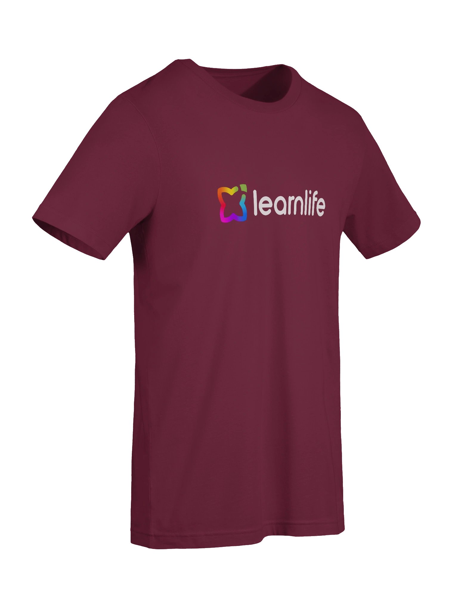 Adult/Teen Tee - Cotton - Horizontal Logo - Rainbow & White product image (61)