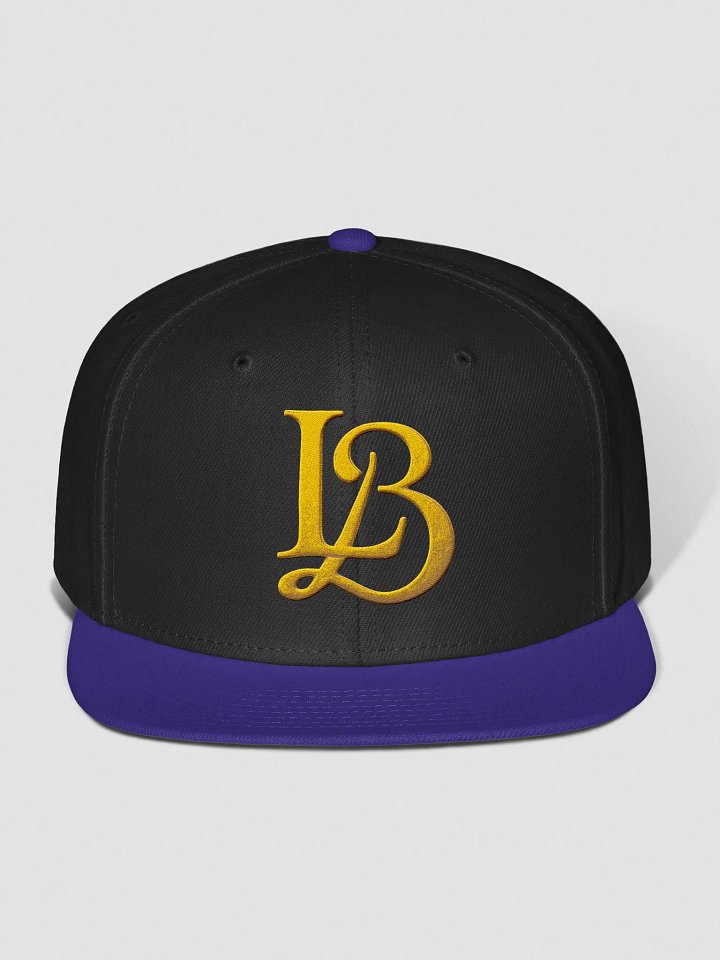 LB hat blk purp gld product image (1)