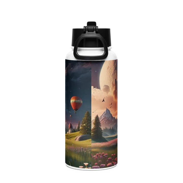 Dream Land Metal Water Bottle with straw product image (2)
