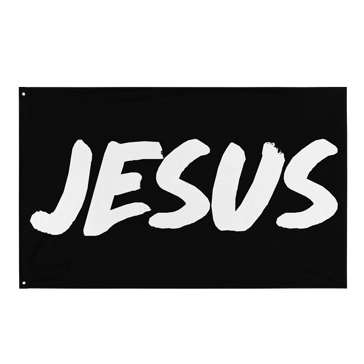 Jesus Flag Black product image (1)