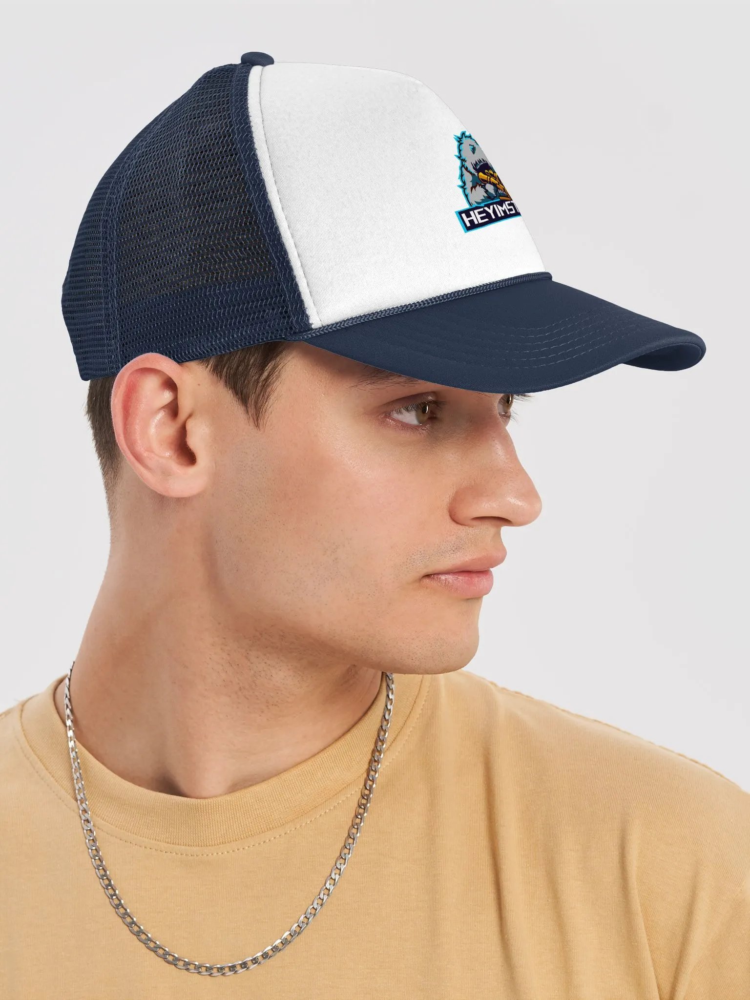 OG Heyimsteve Logo Trucker Hat, Blue product image (6)