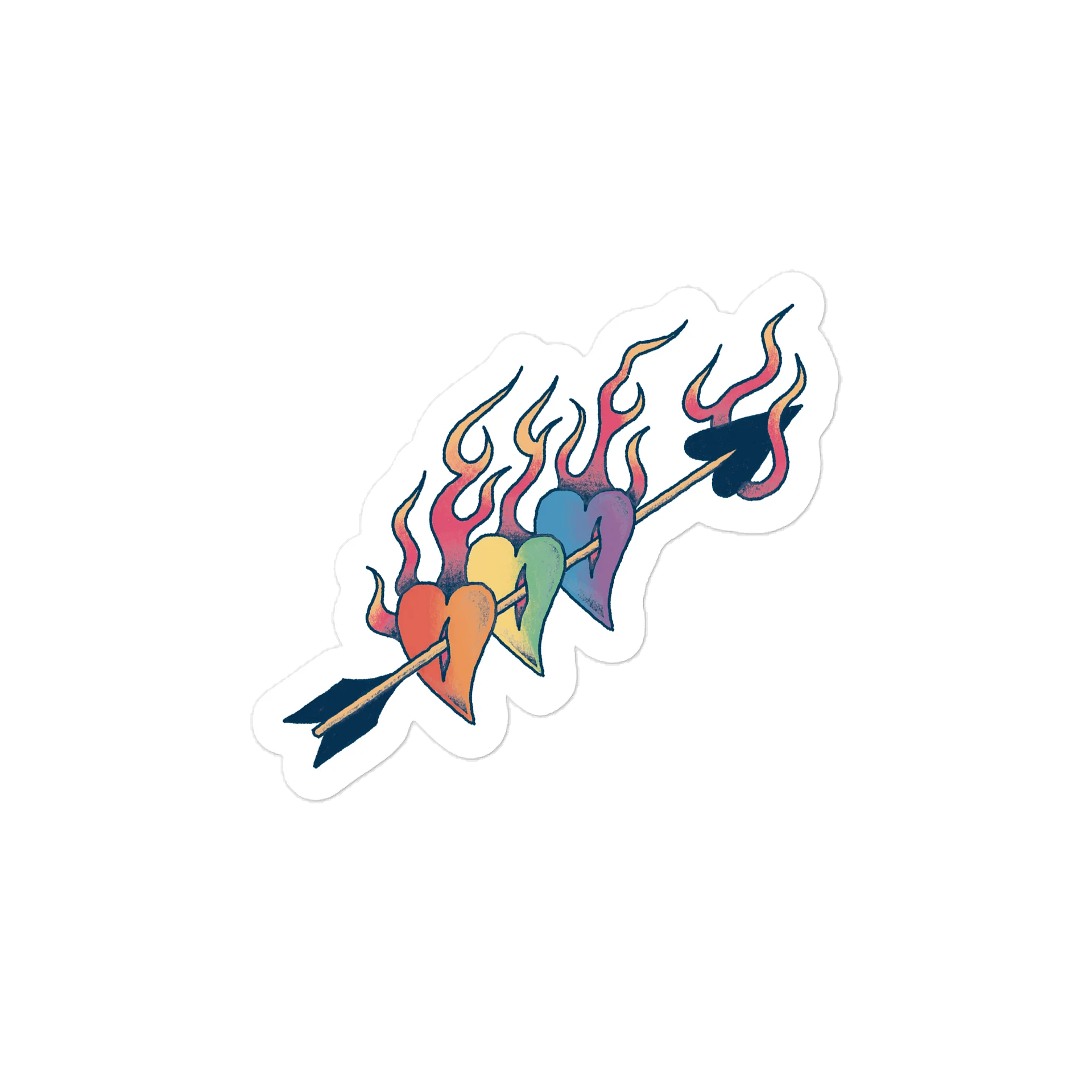 Pride Hearts Decal product image (1)