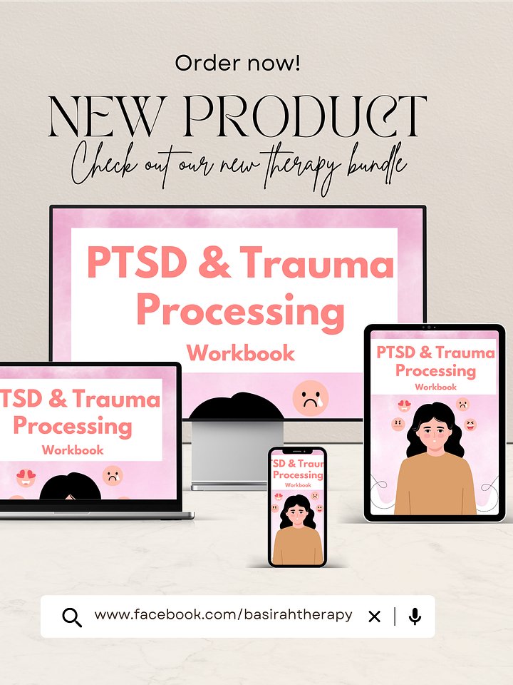 Trauma PTSD Therapy Workbook product image (1)
