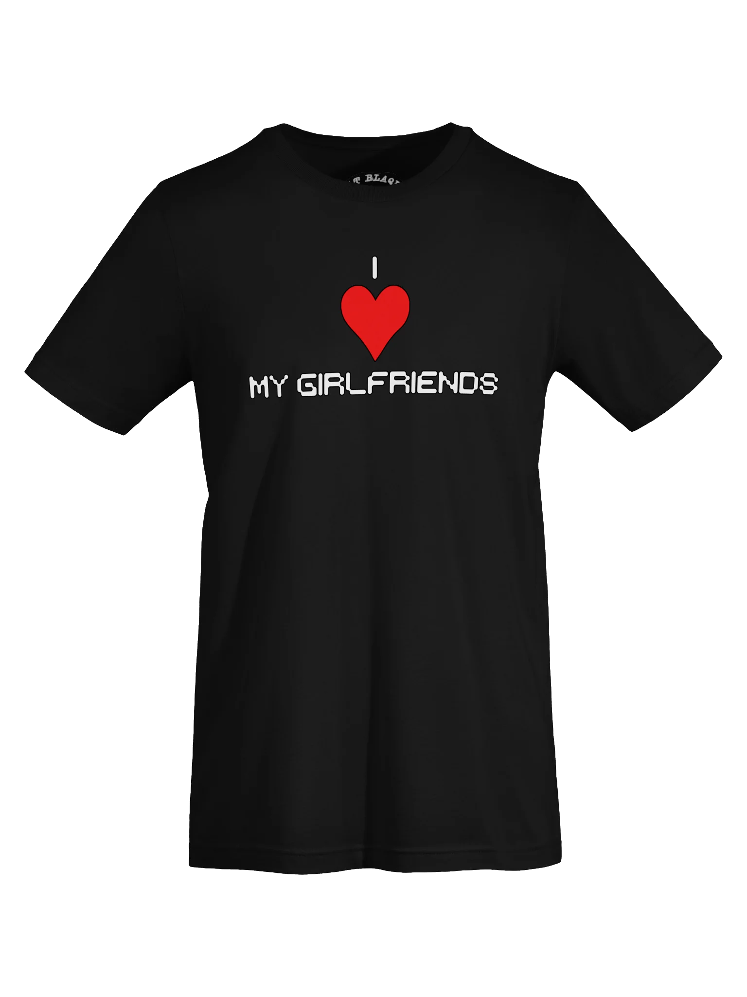 I Love My Girlfriends Super Soft White Ink Tee product image (5)