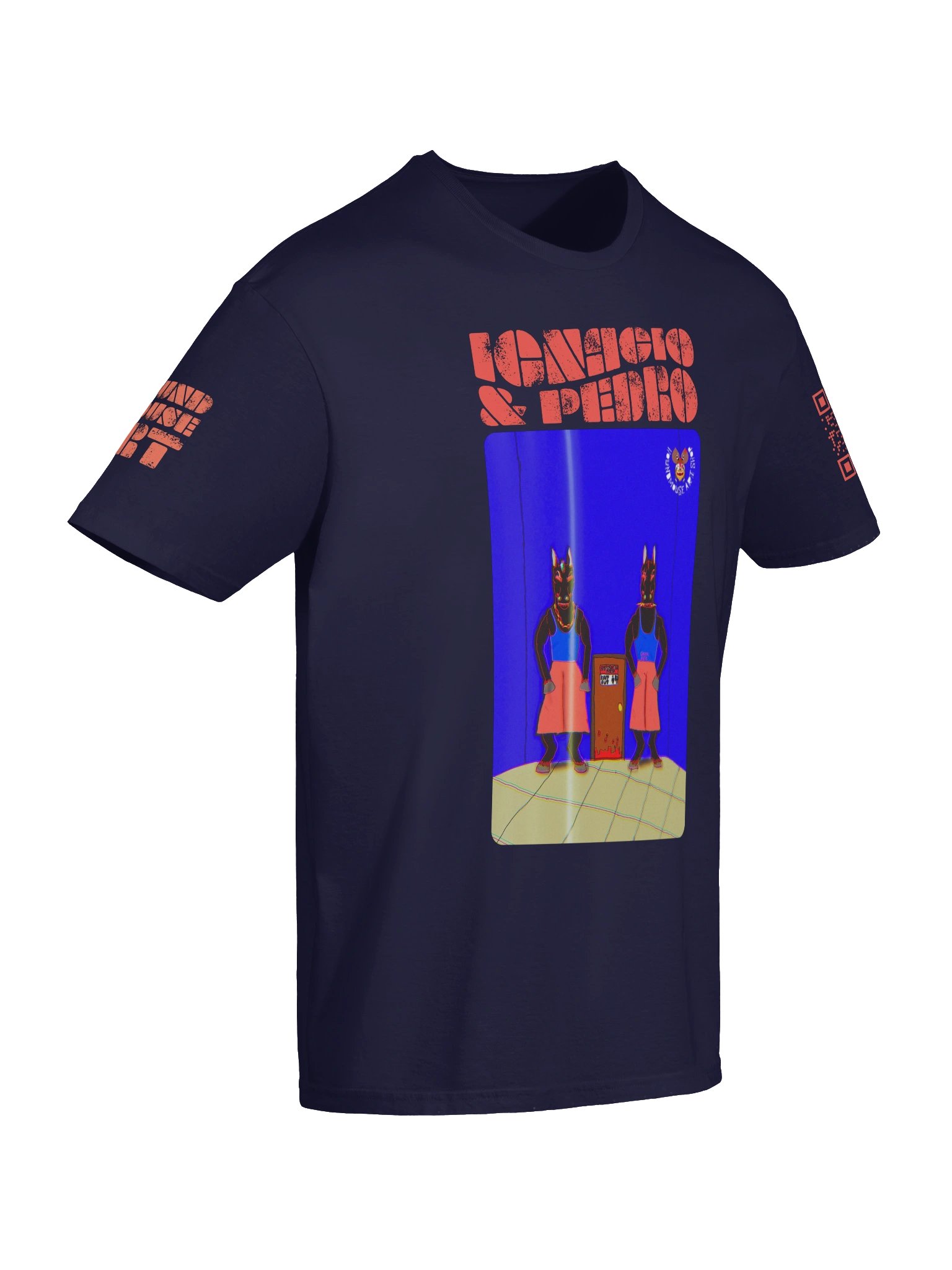IGNACIO & PEDRO Neon Characters Graphic Tee product image (6)