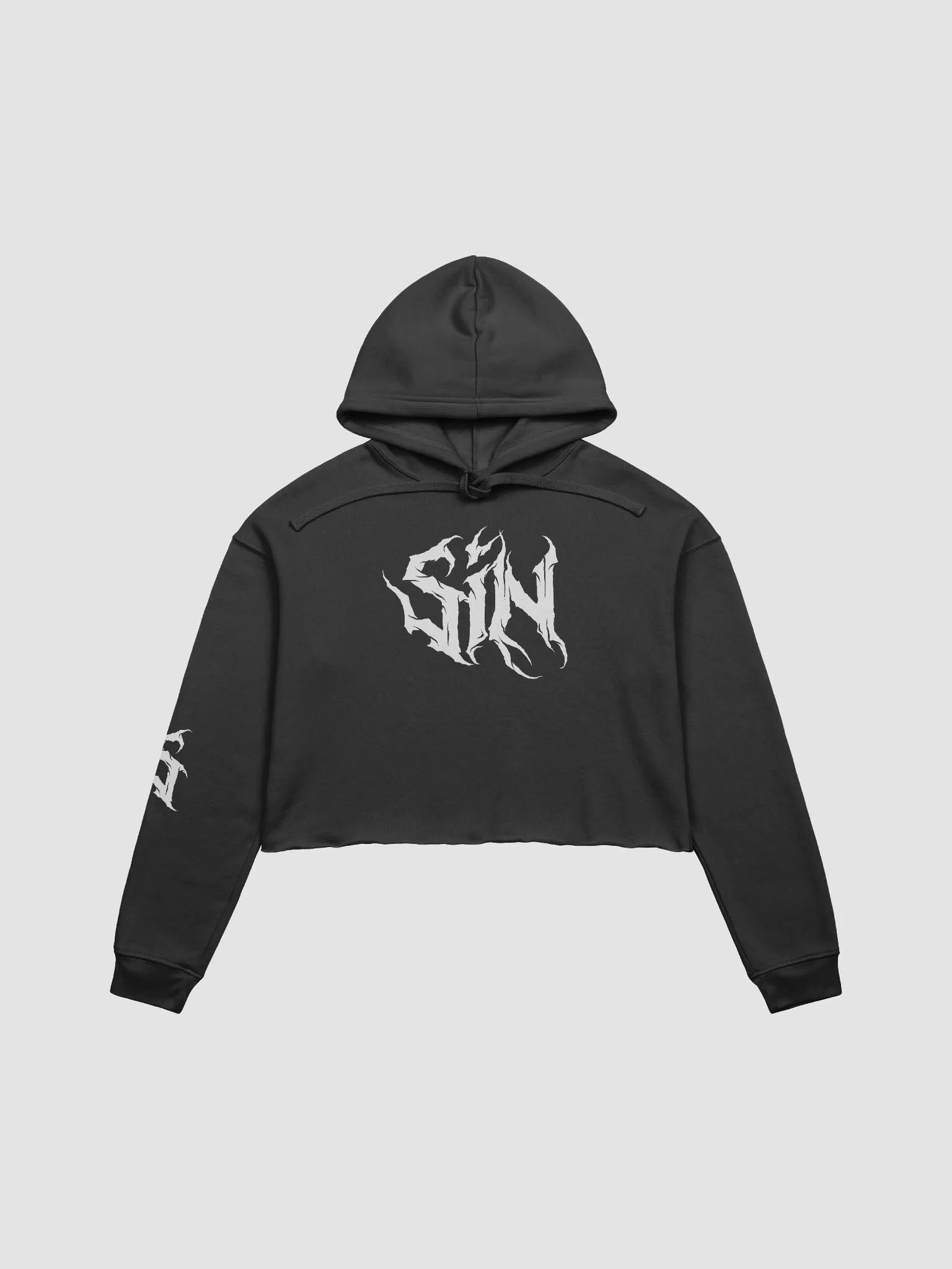 Sin Crop Top Hoodie product image (1)