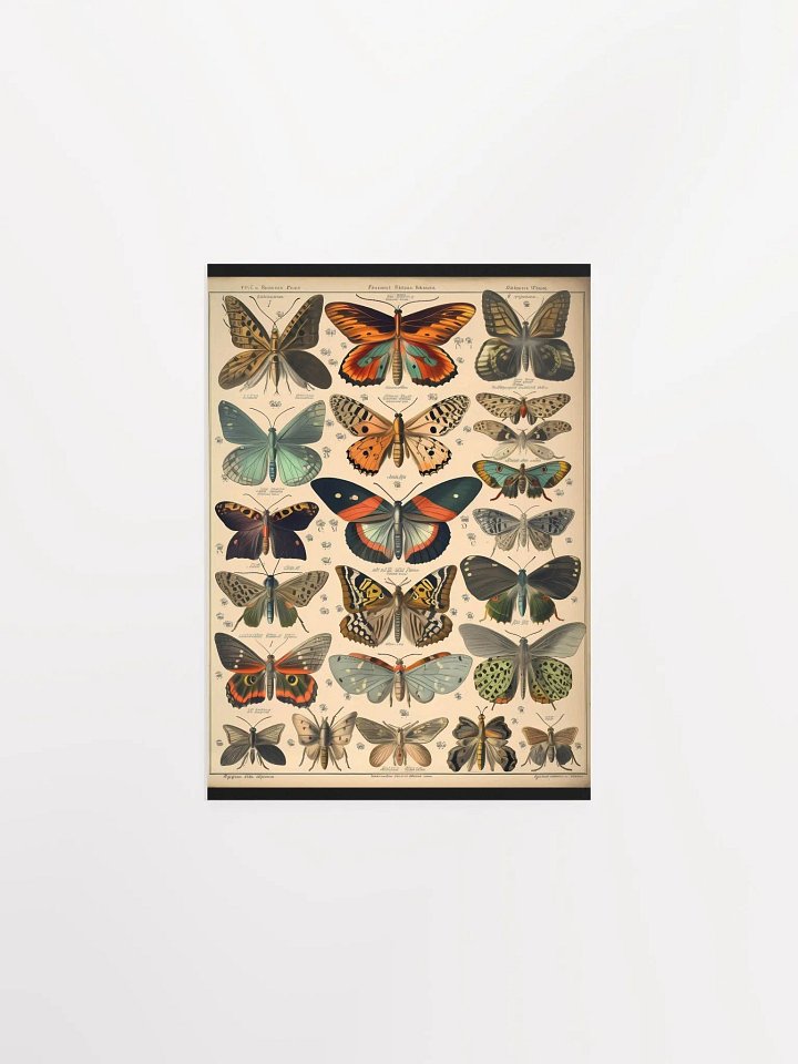 Butterfly & Moth Species Matte Poster product image (1)