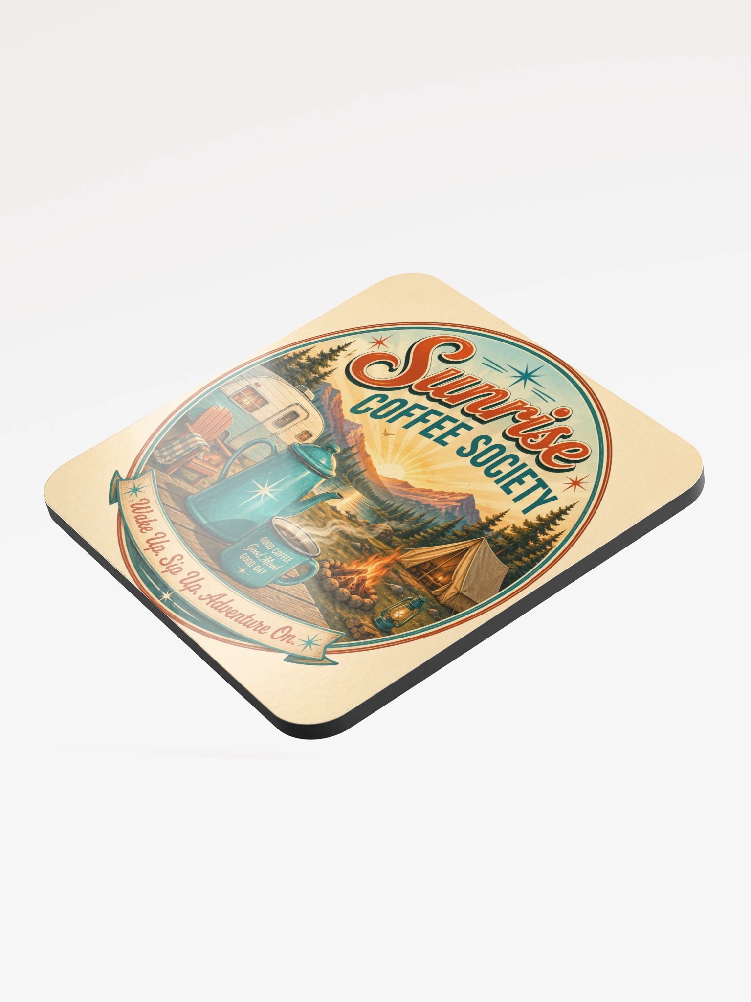 Sunrise Coffee Society™ Cork Coaster product image (3)
