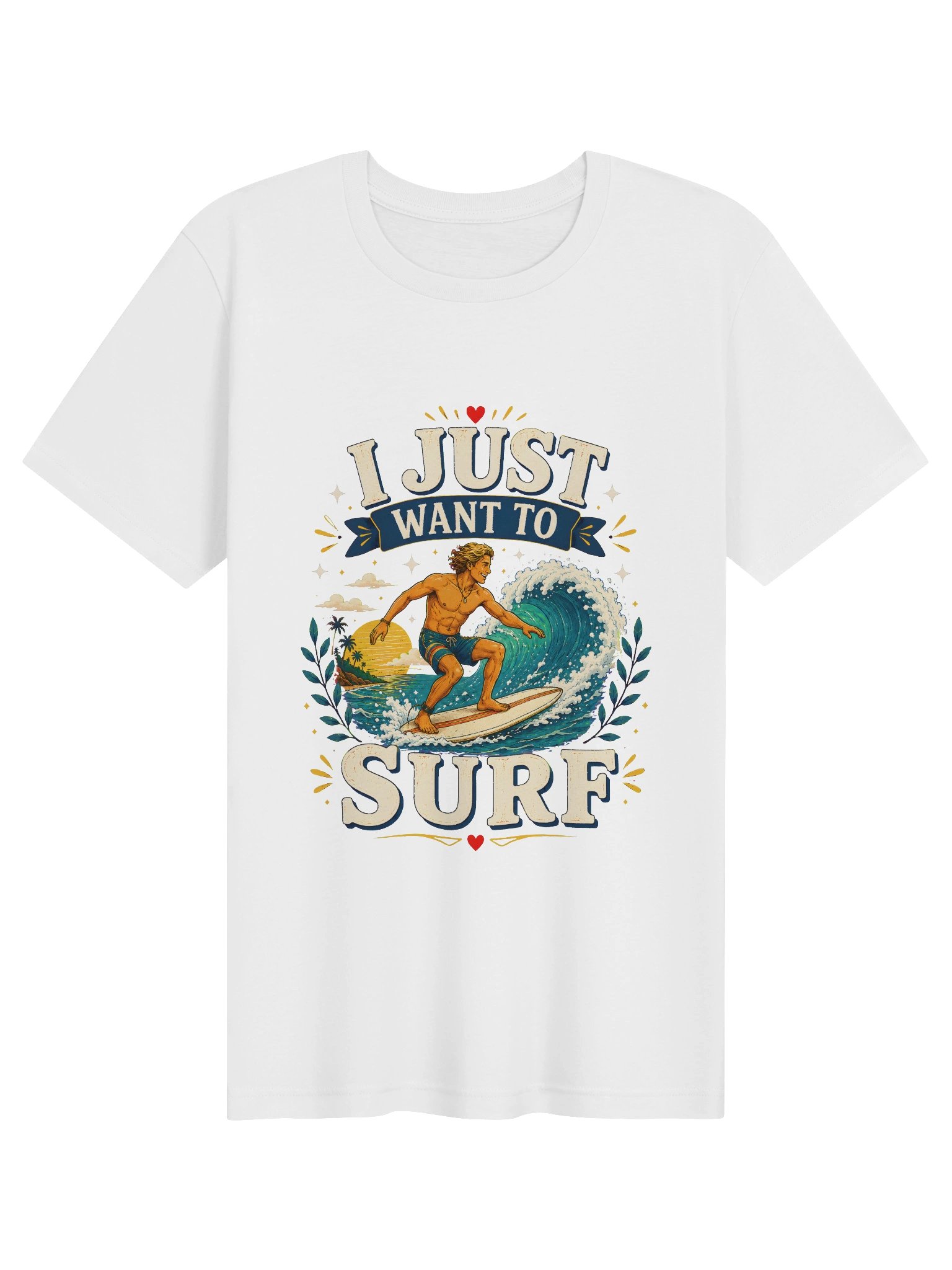 I Just Want To Surf Tee product image (1)