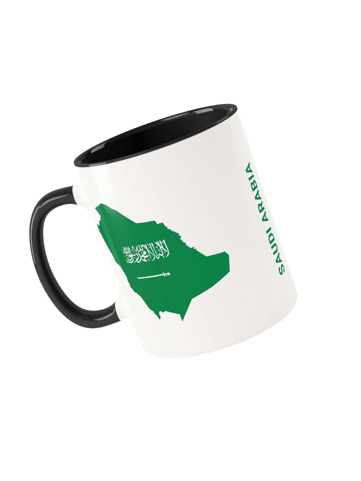 Saudi Arabia 2026 World Cup Flag Mug - Saudi Arabia Soccer Fan Coffee Cup - Premium Two-Tone Ceramic Mug product image (3)