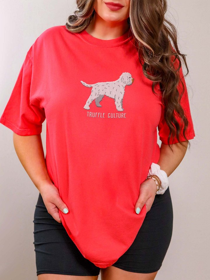 Truffle Culture T-Shirt(Embroidered) of a Lagotto Romagnolo(White) product image (2)