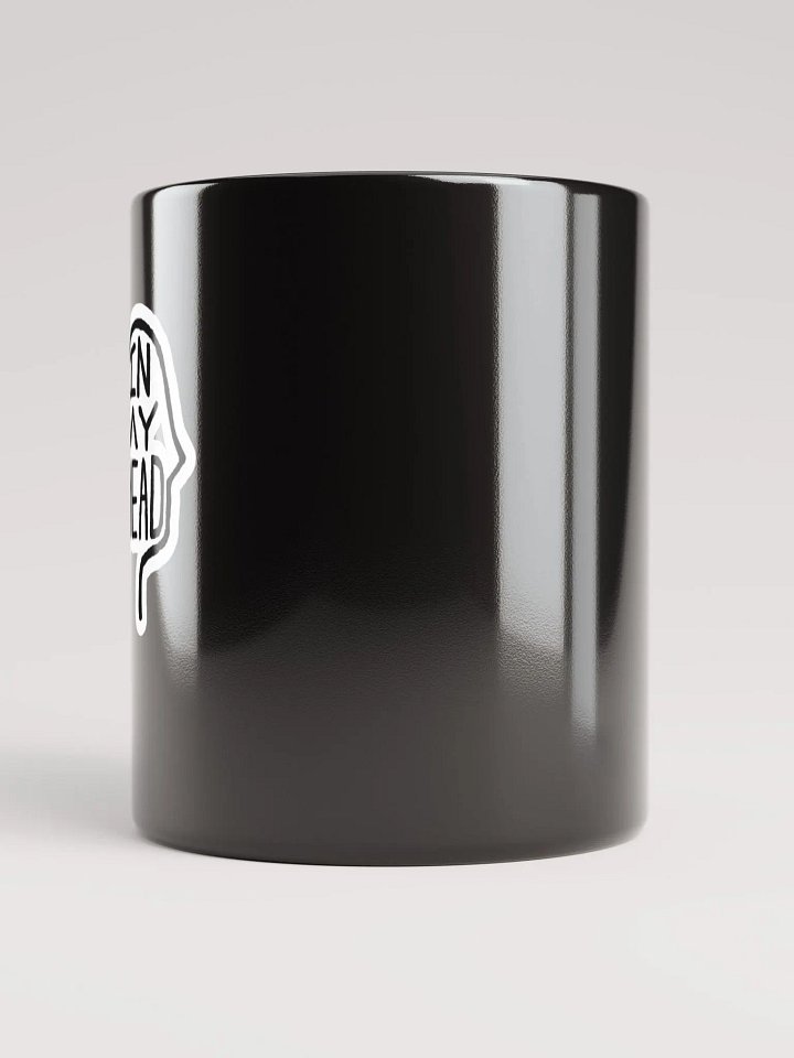 In My Head glossy black mug (bubble design) product image (2)