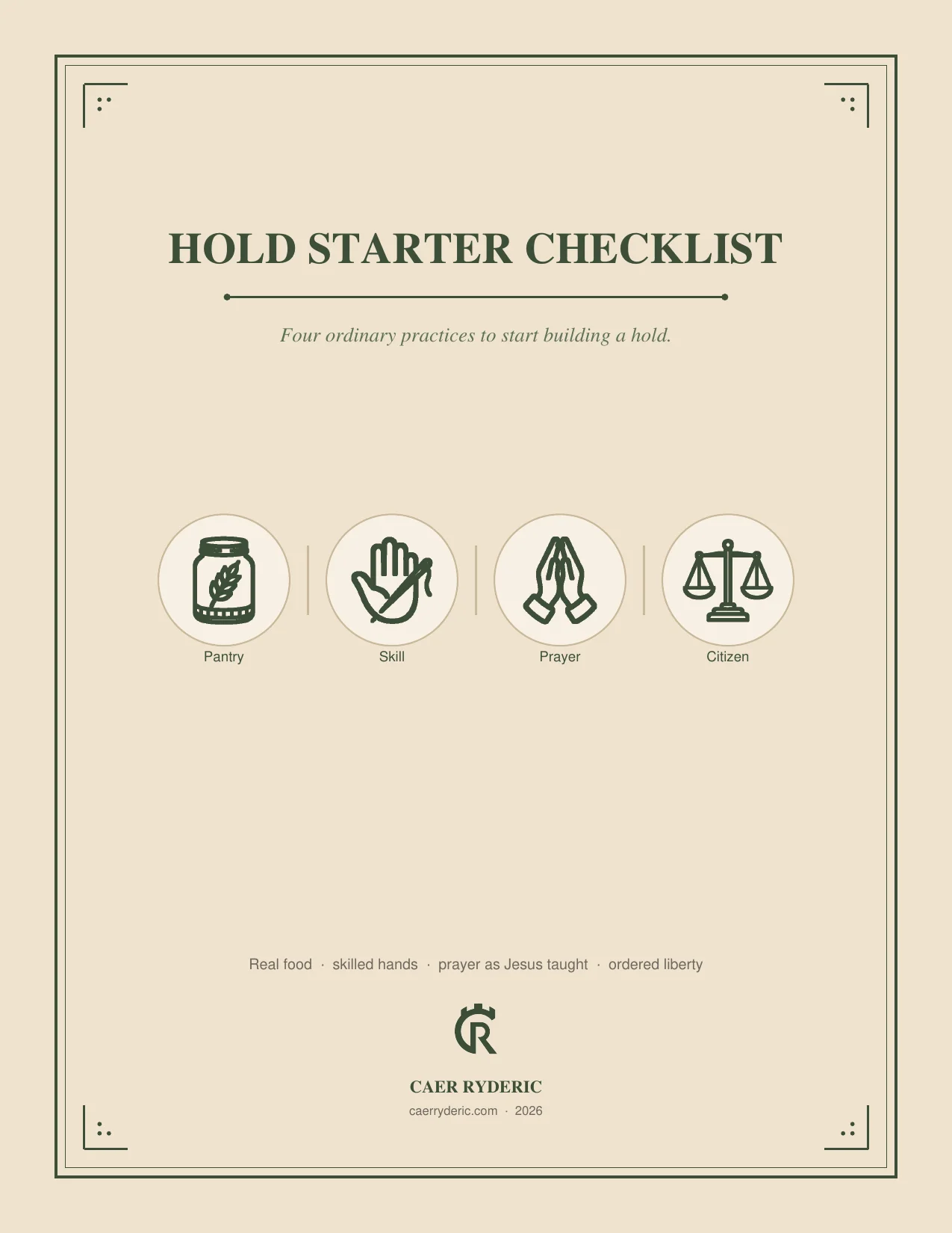 Hold Starter Checklist product image (1)