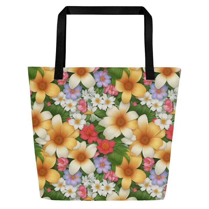Bold Floral All Over Print Tote Bag product image (2)