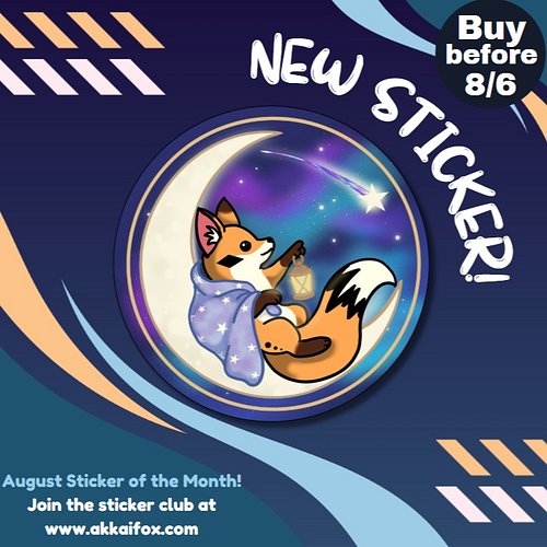 I may still be on hiatus, but my stickers are not! Join the sticker of the month club before midnight PST to secure this new ...