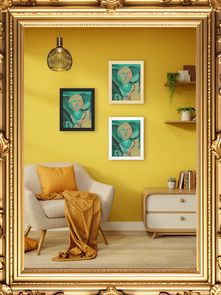 Neoclassical Turquoise Framed Print product image (1)