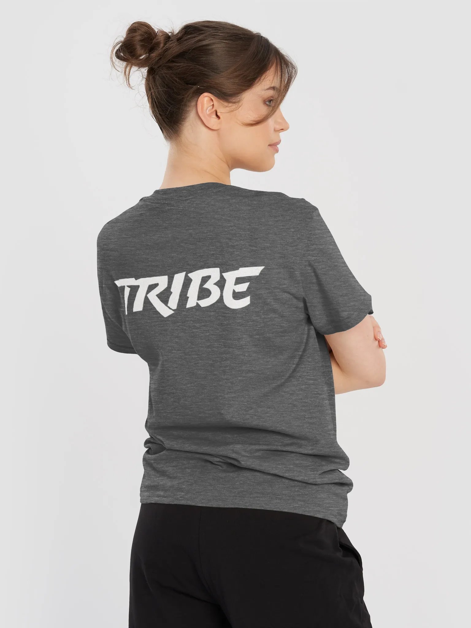 Paint Splat Headphones Large Front Print, With Tribe Back Print T-Shirt product image (4)