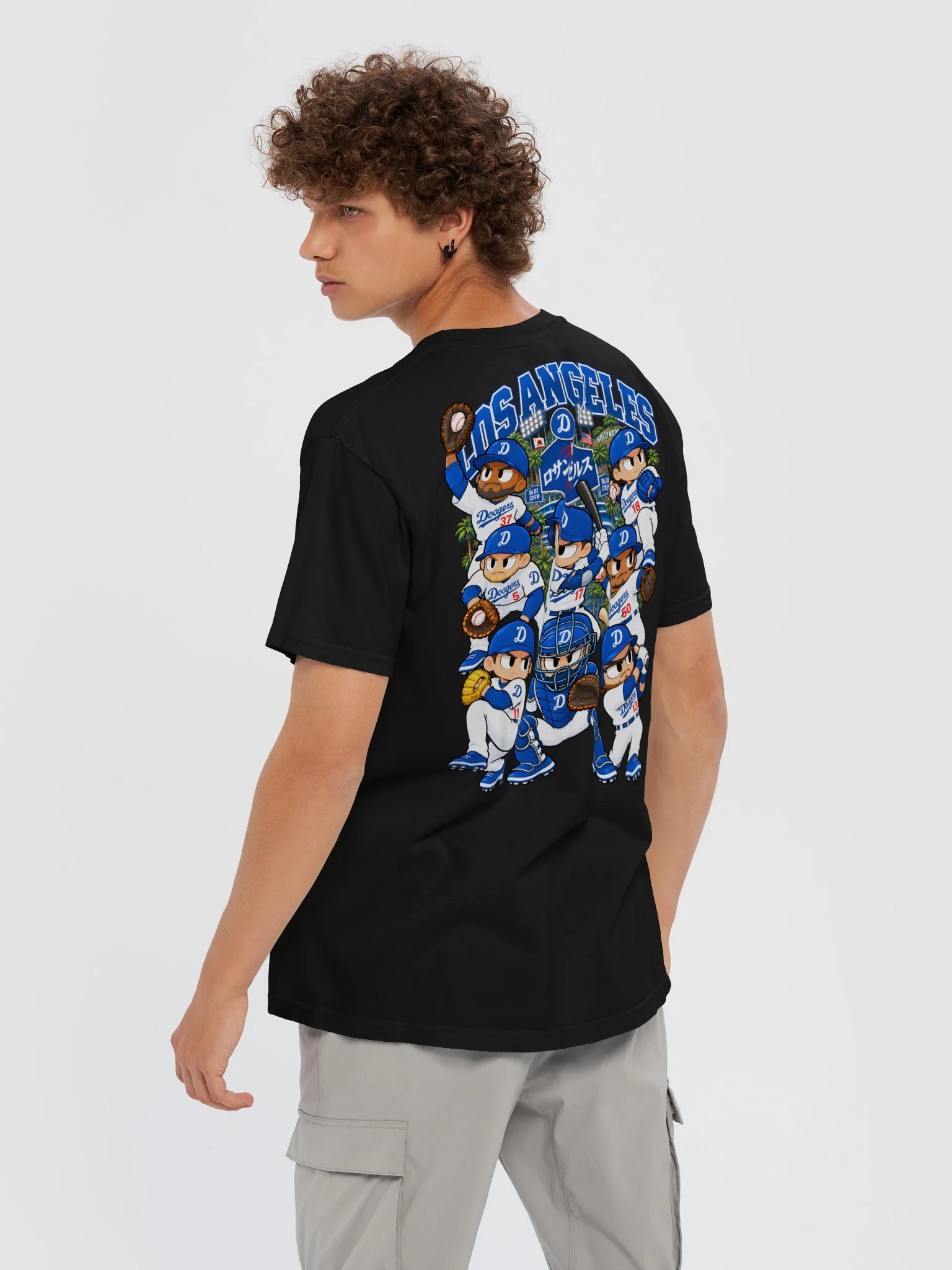 Los Angeles Baseball 2026 "Postseason" Animated Player Back Print T-Shirt product image (6)