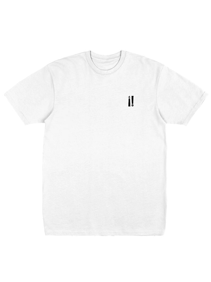 Just Be Simple Logo Heavy White Tee product image (1)