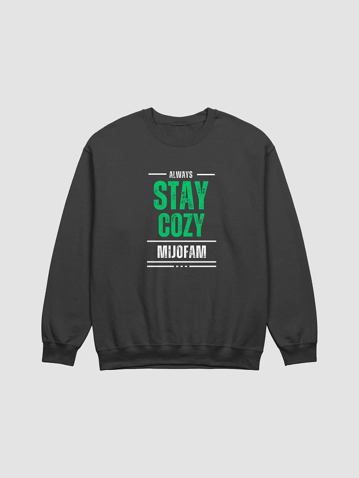 Always Stay Cozy Crewneck (Black Edition) product image (1)