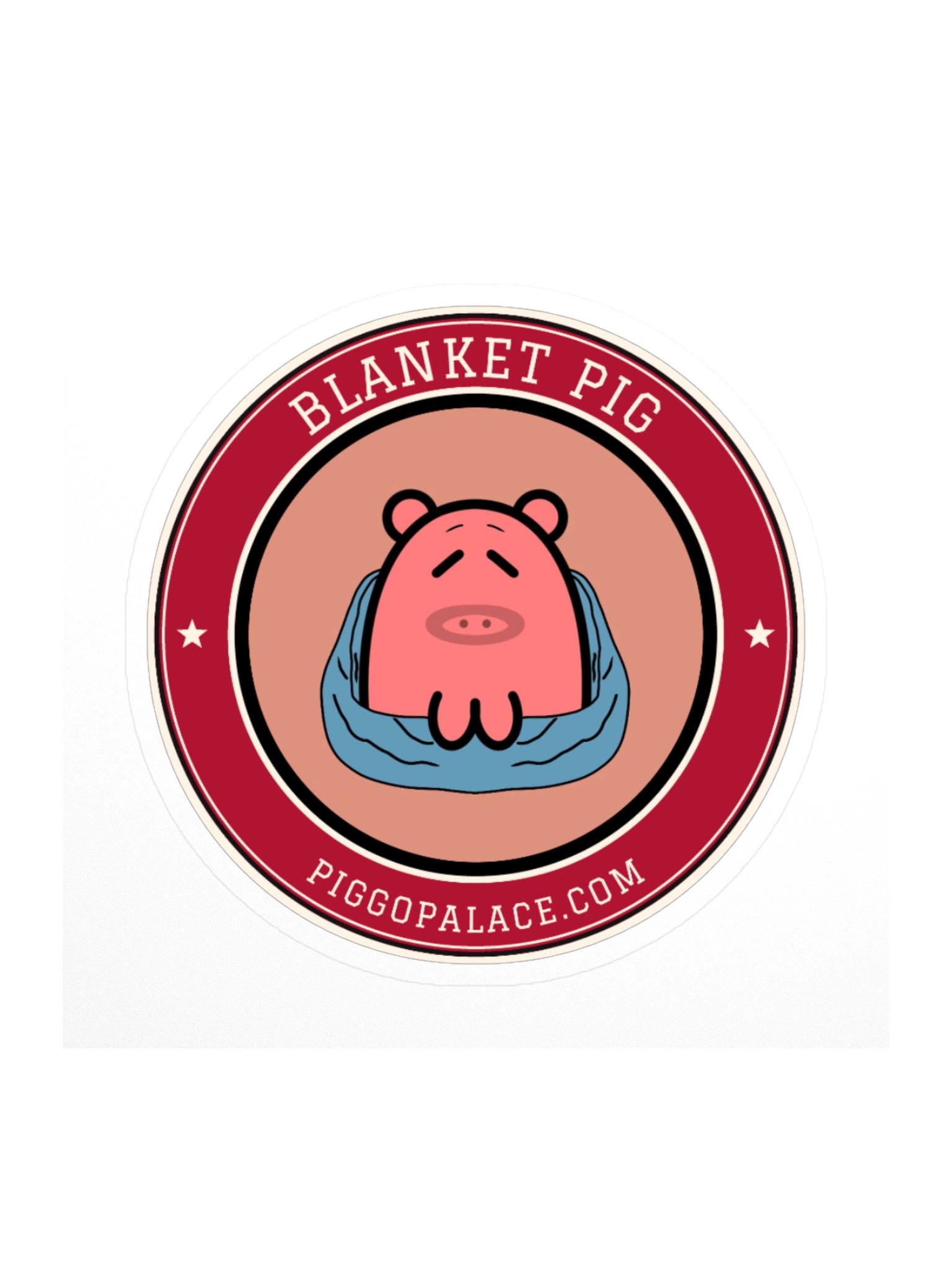Blanket Pig Varsity Sticker product image (1)
