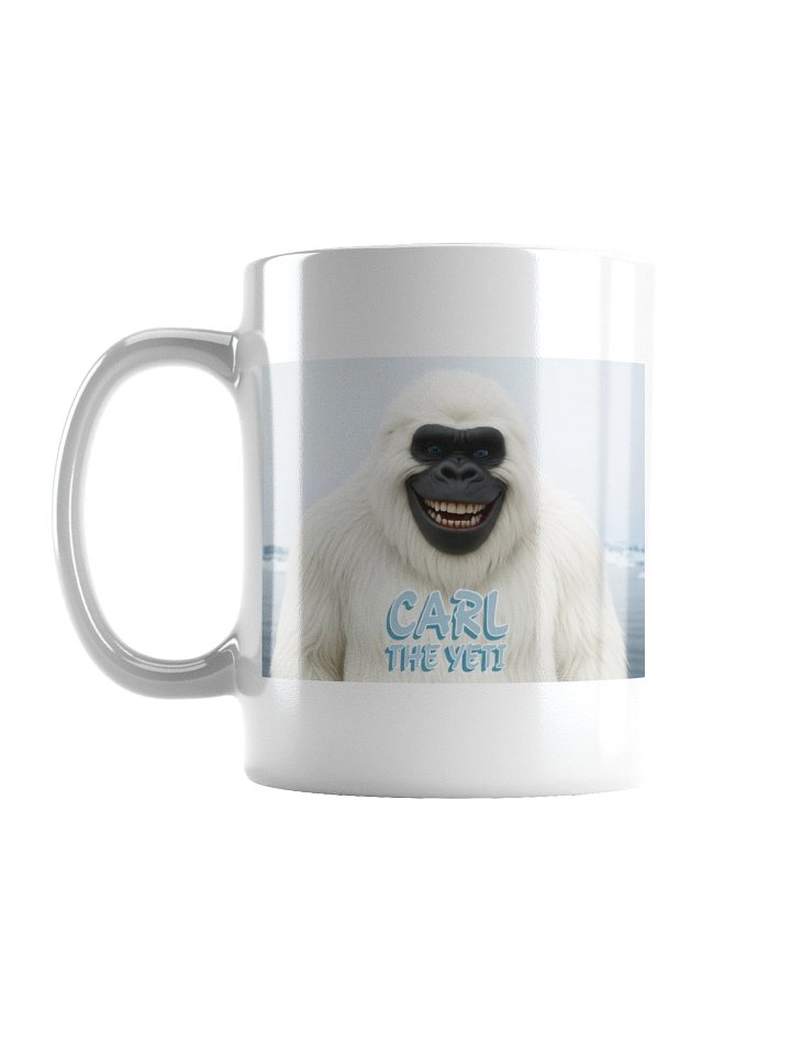 Carl the Yeti White Glossy Mug product image (3)