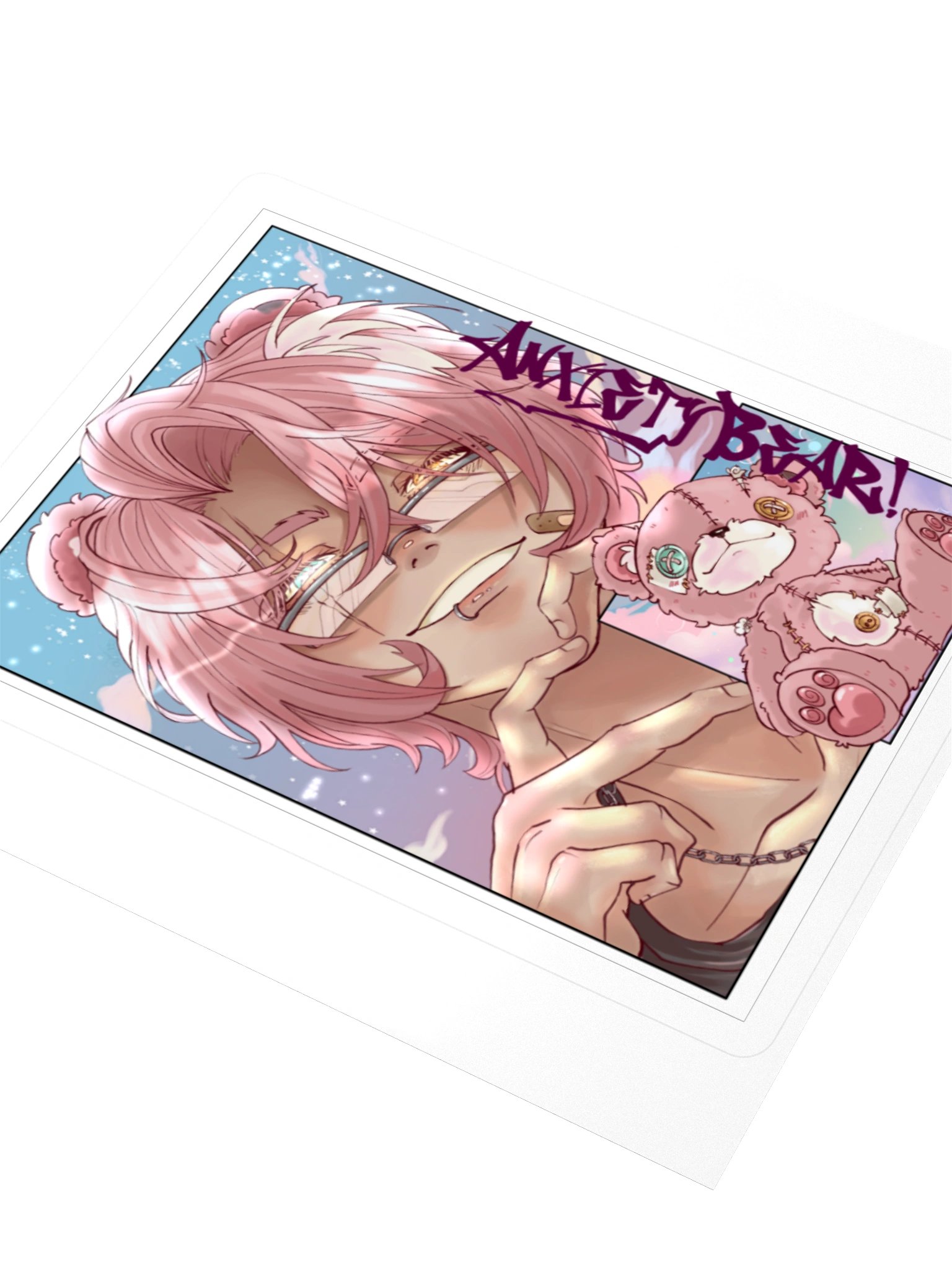 Anxiety Bear Hooman and Bear STicker product image (8)