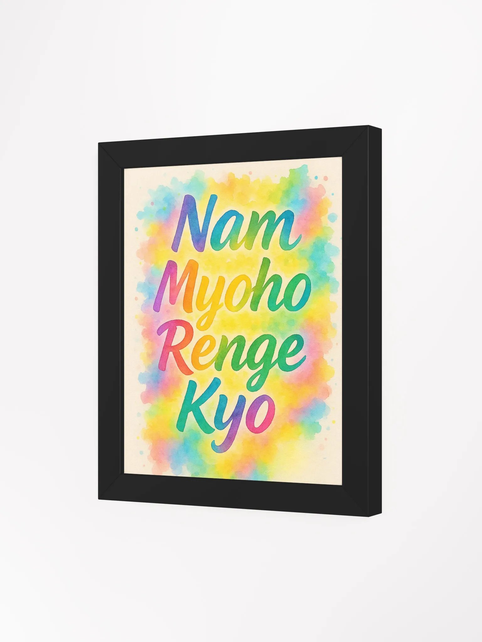 Nam Myoho Renge Kyo – Rainbow Chant Framed Poster product image (3)