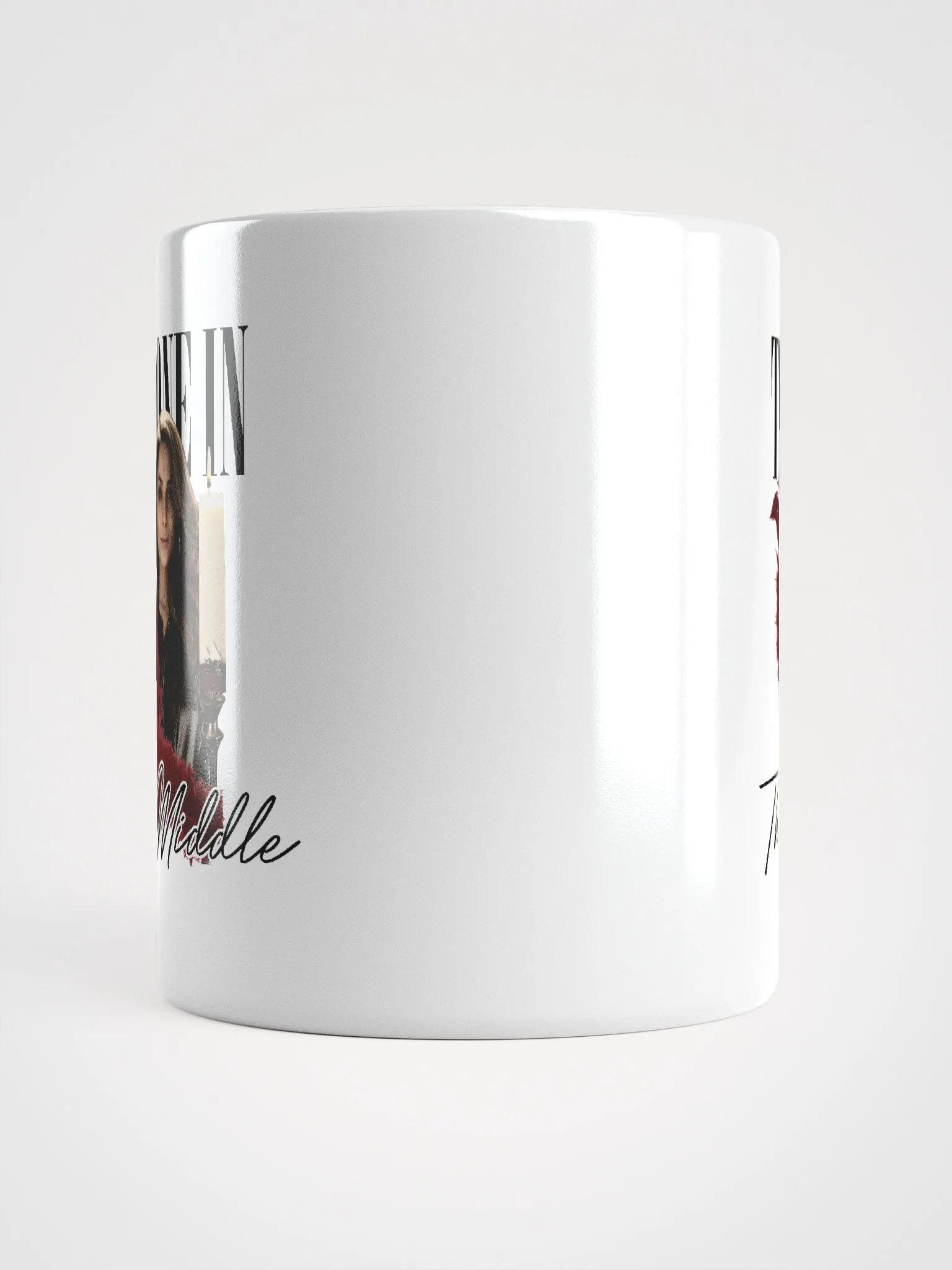 The One In The Middle (White Mug - Black Version) product image (5)