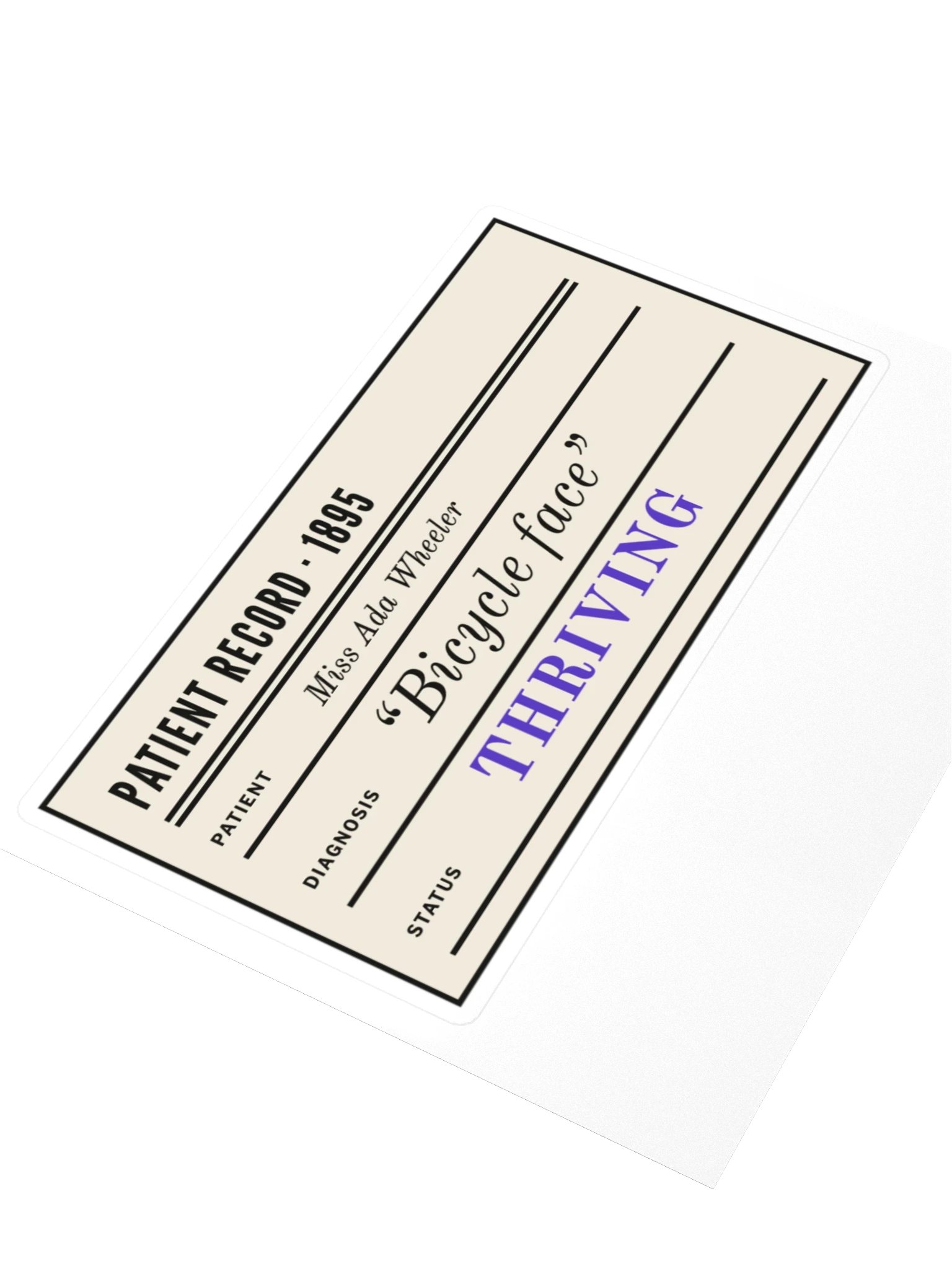 Patient Record Sticker product image (3)