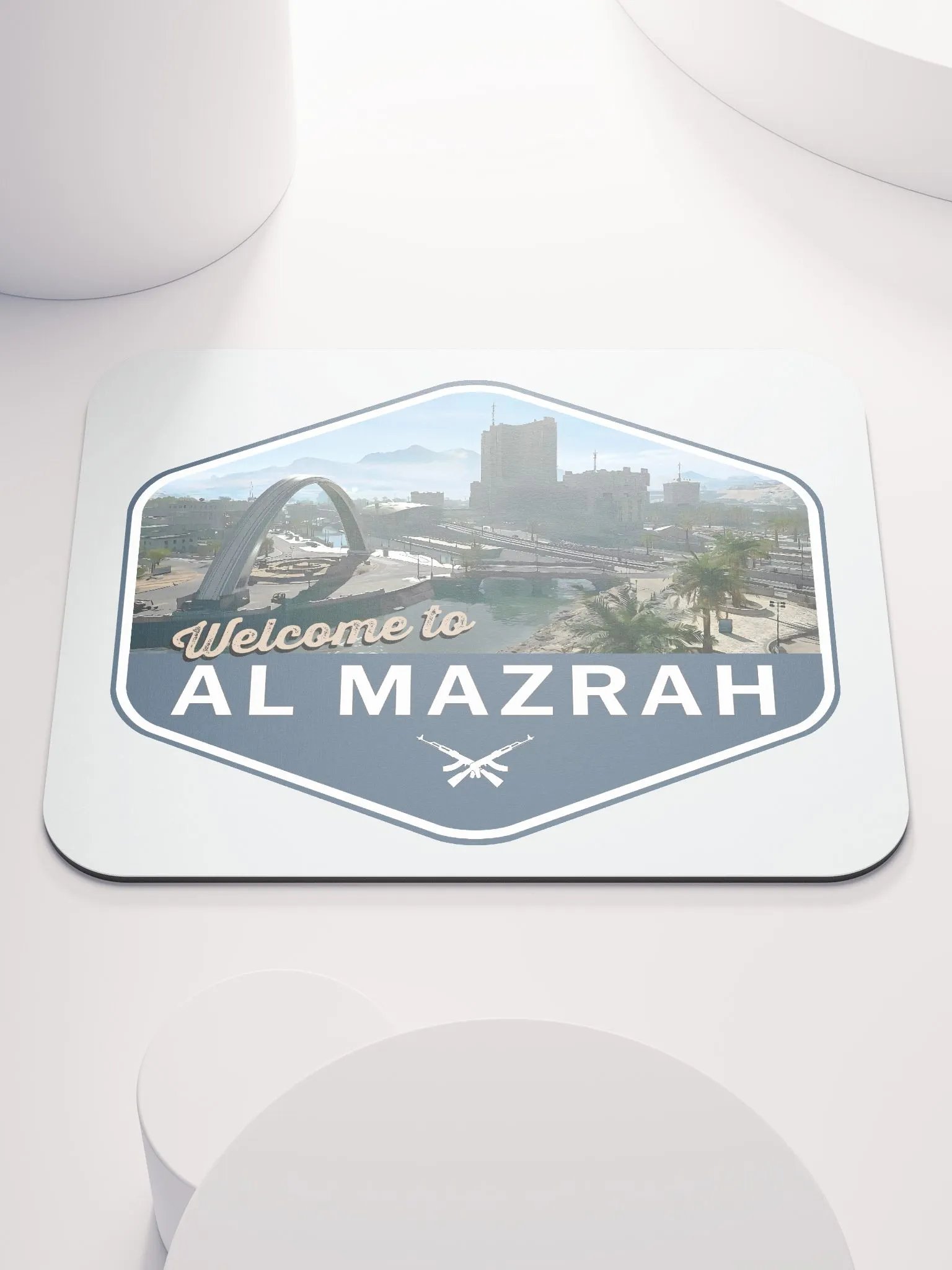 Welcome to Al Mazrah Mouse Mat product image (1)