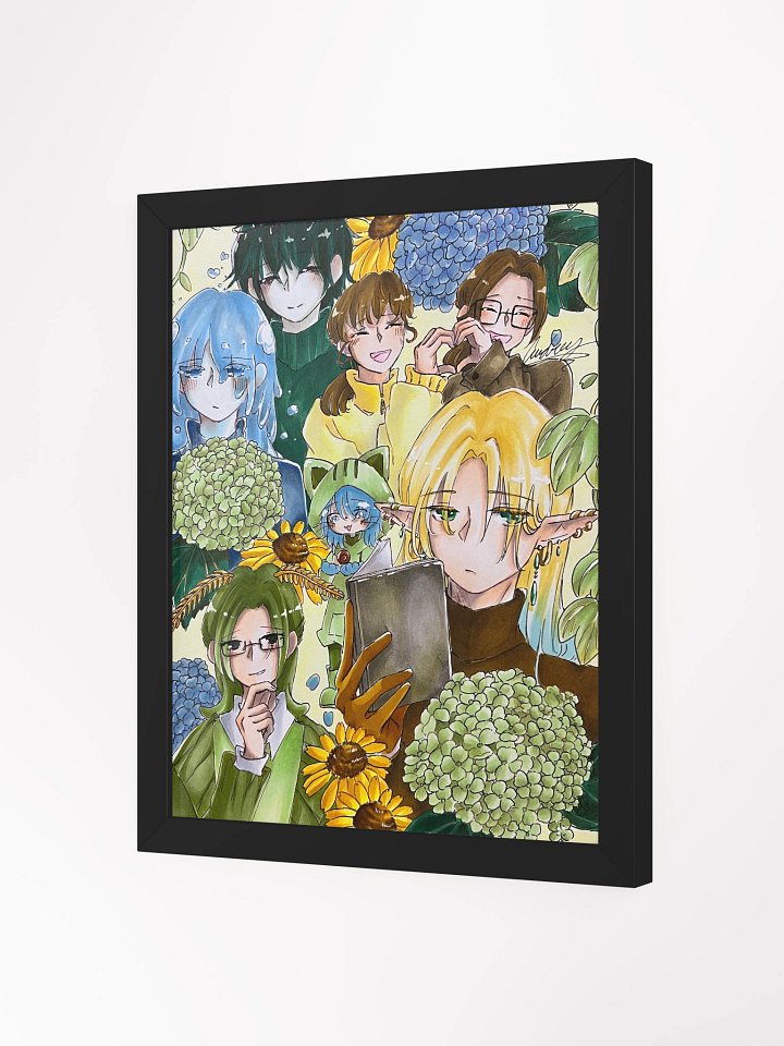 Green, Yellow, and Blue - Framed Matte Poster product image (2)