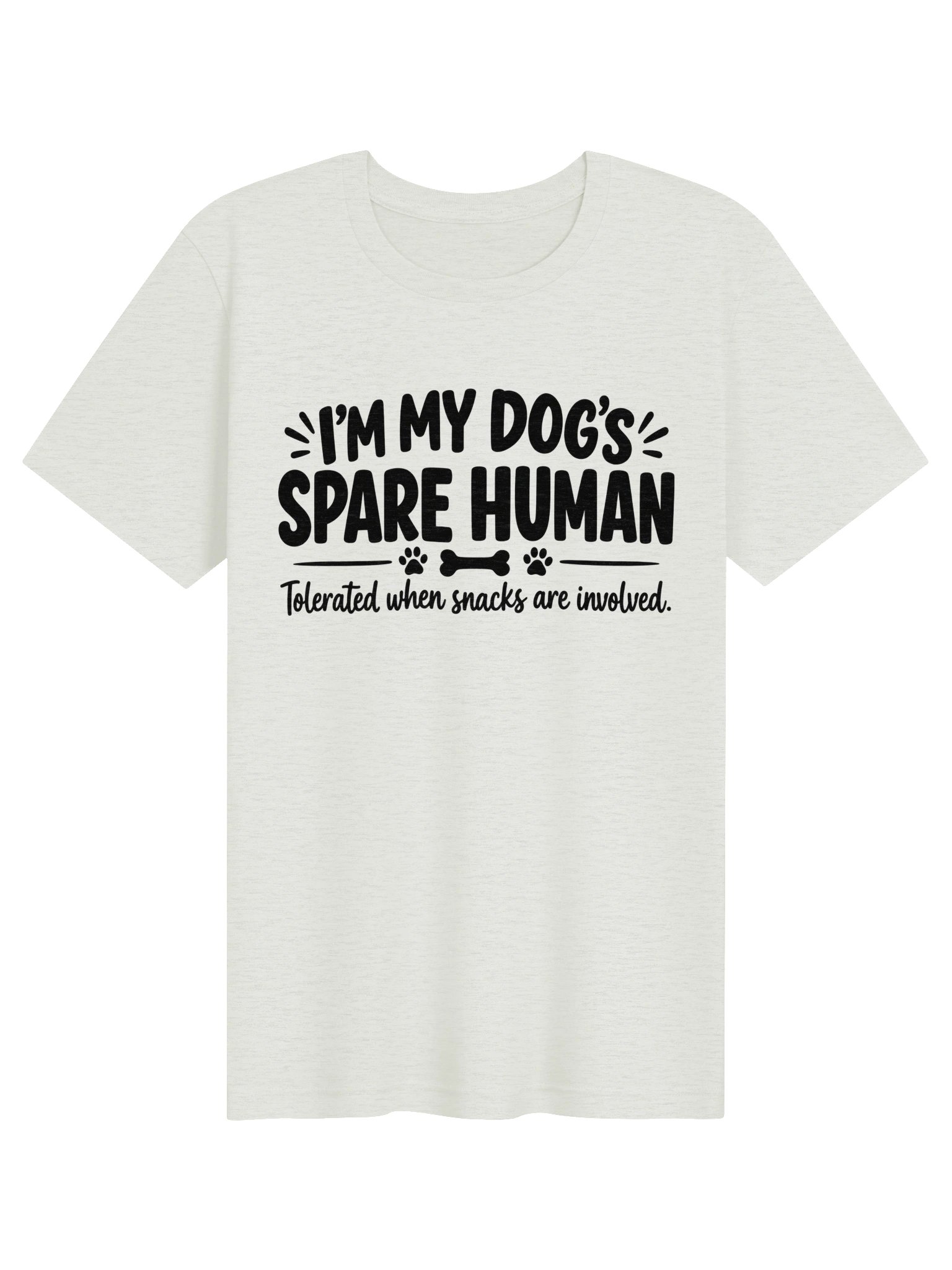 I’m My Dog’s Spare Human Women’s T-Shirt – Funny Dog Mom Bella+Canvas Tee product image (62)