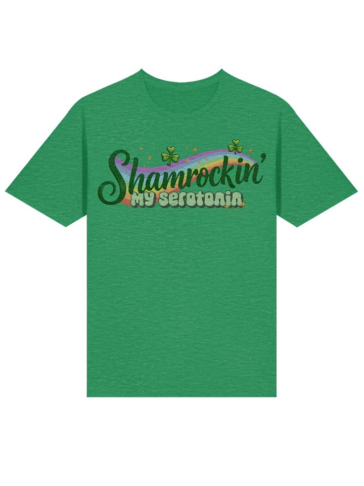Shamrockin' My Serotonin Retro Mental Health Graphic Tee product image (2)