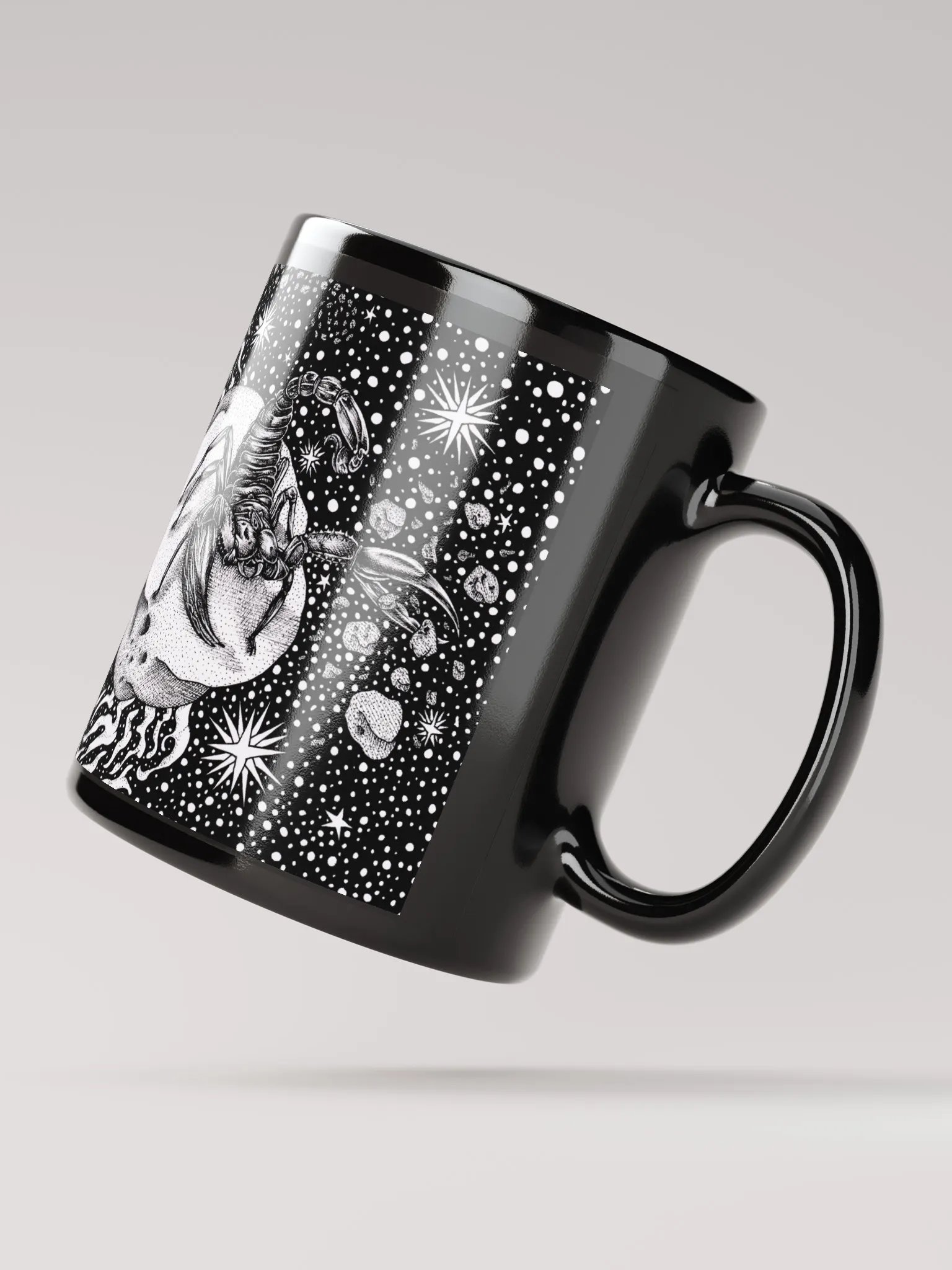 Scorpio Zodiac, Black Glossy Mug product image (4)