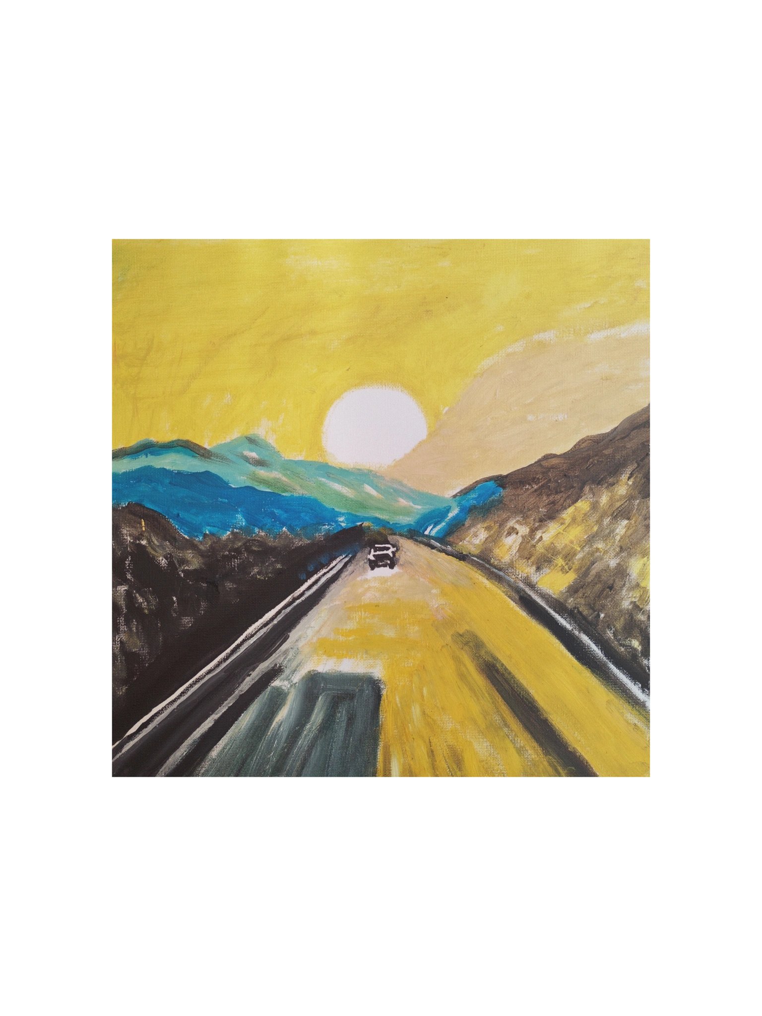 Poem "Highway" Painting Paper Poster product image (1)