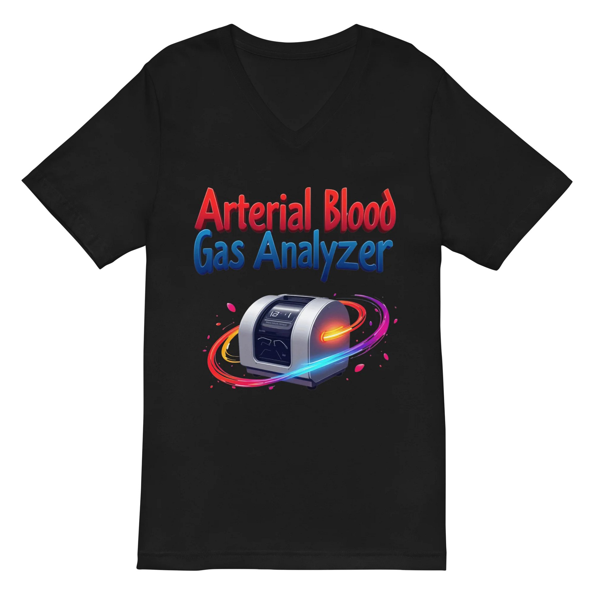 Vibrant Arterial Blood Gas Analyzer V-Neck Tee product image (3)