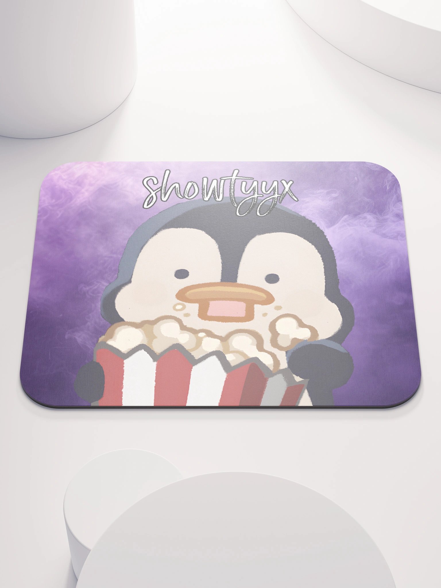 Popcorn Penguin Mouse Pad product image (1)