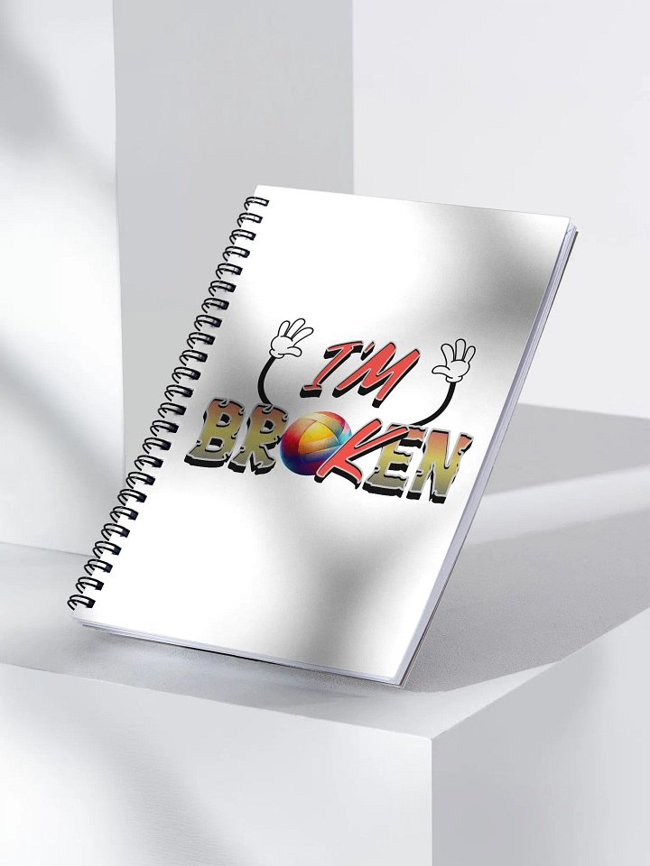 Im Ok Im Broken Volleyball Playful Spiral Notebook product image (2)