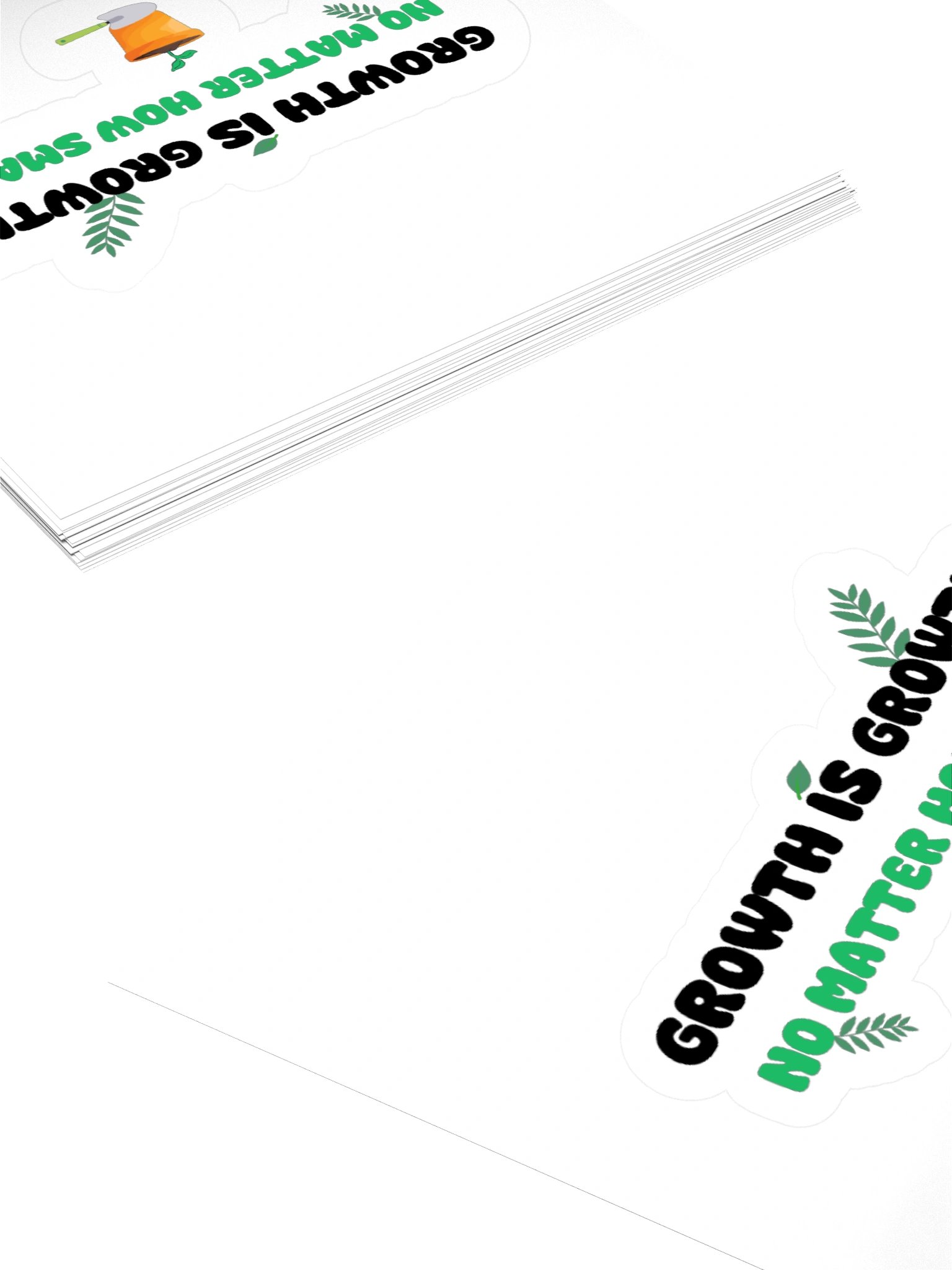 Growth Is Growth Kisscut Sticker product image (4)