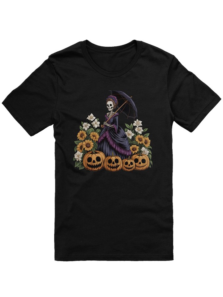Elegant Skeleton Parasol T-Shirt product image (1)