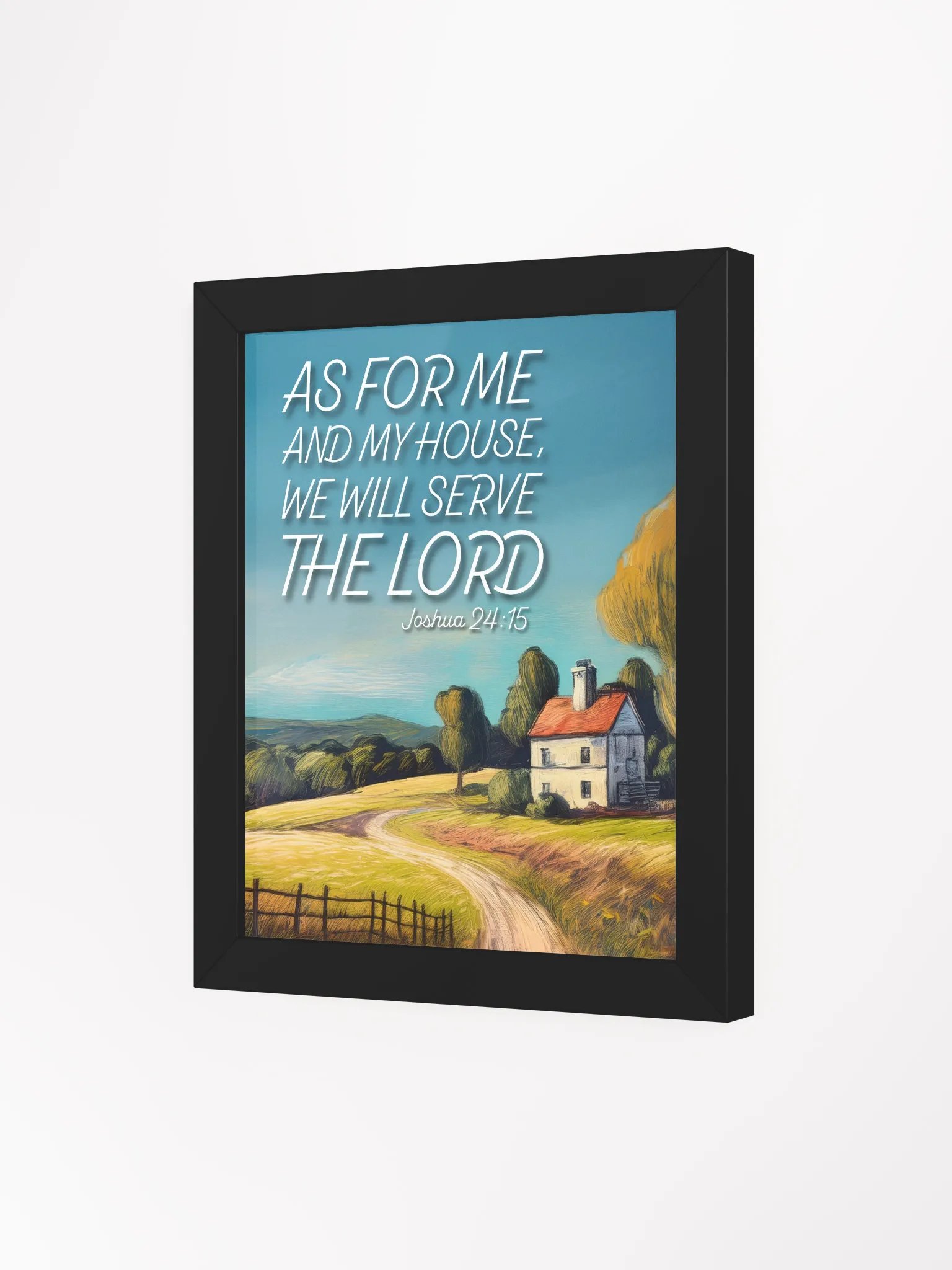 "As For Me And My House" Full-Color Framed Art product image (3)