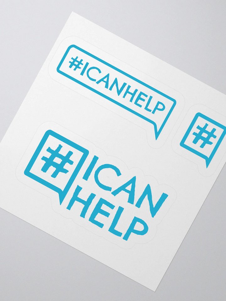 #ICANHELP Stickers product image (2)