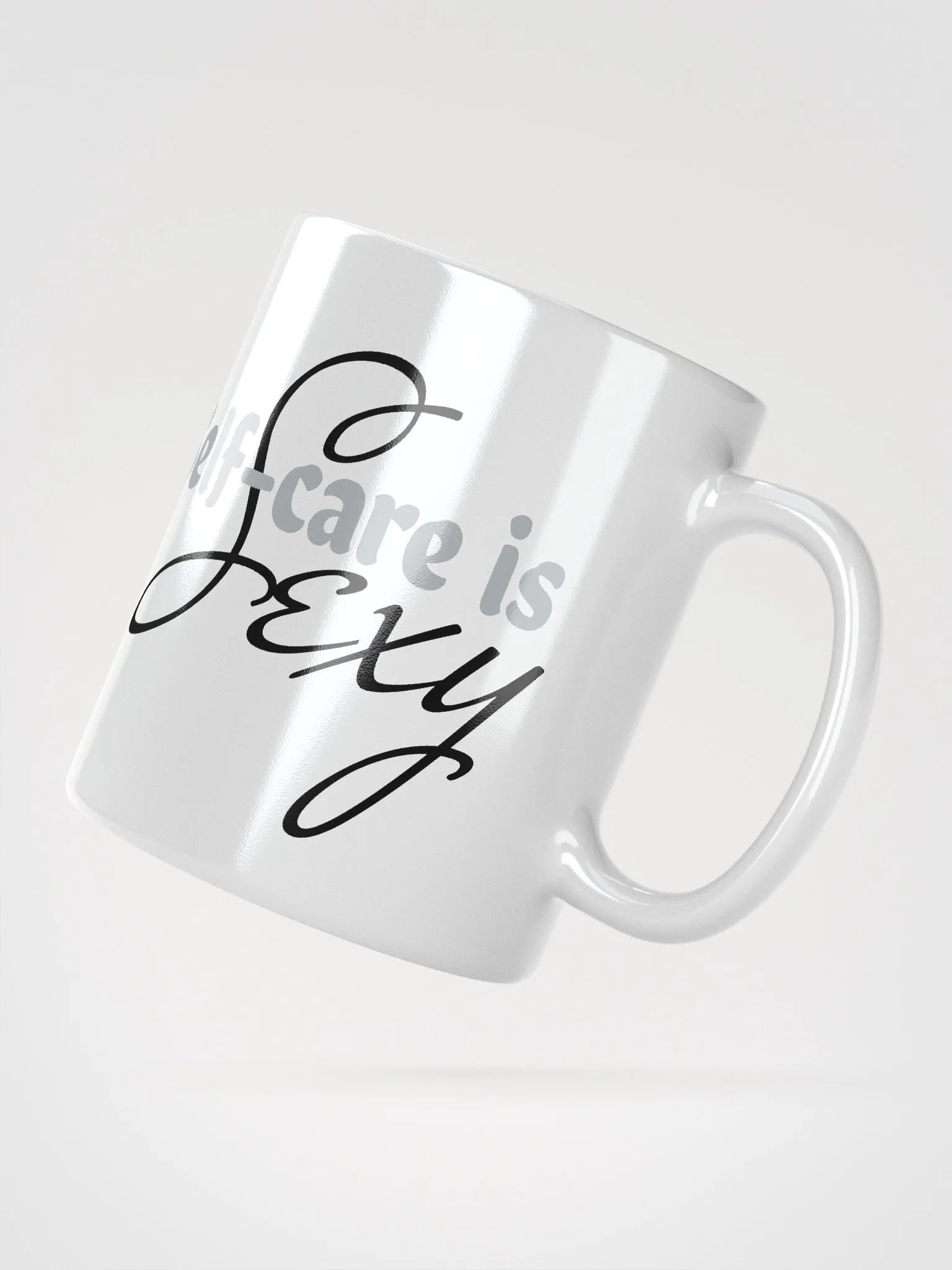 Self care is sexy - Tall black mug product image (3)