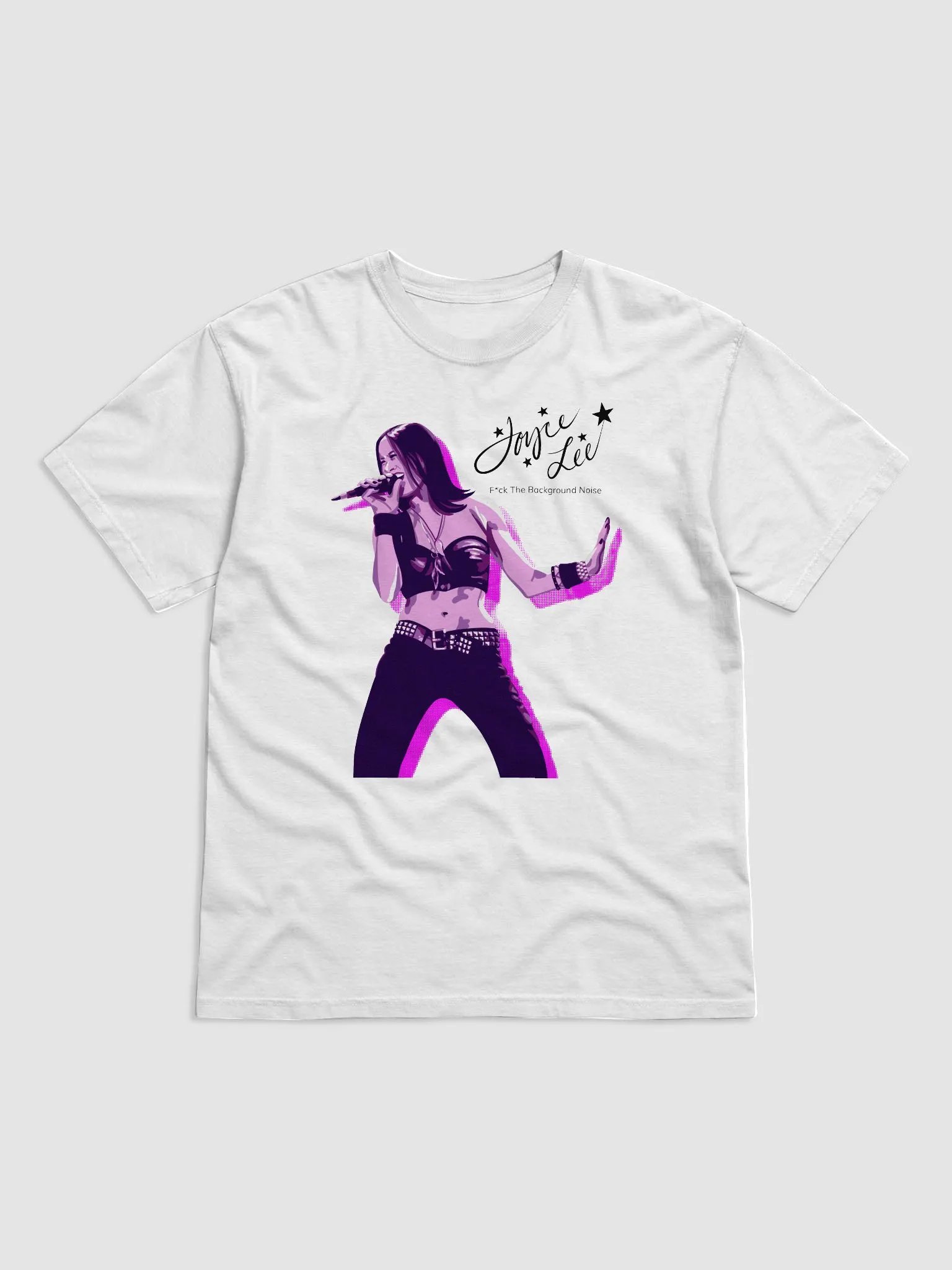 Joyce Lee Purple Graphic Tee (White) product image (1)