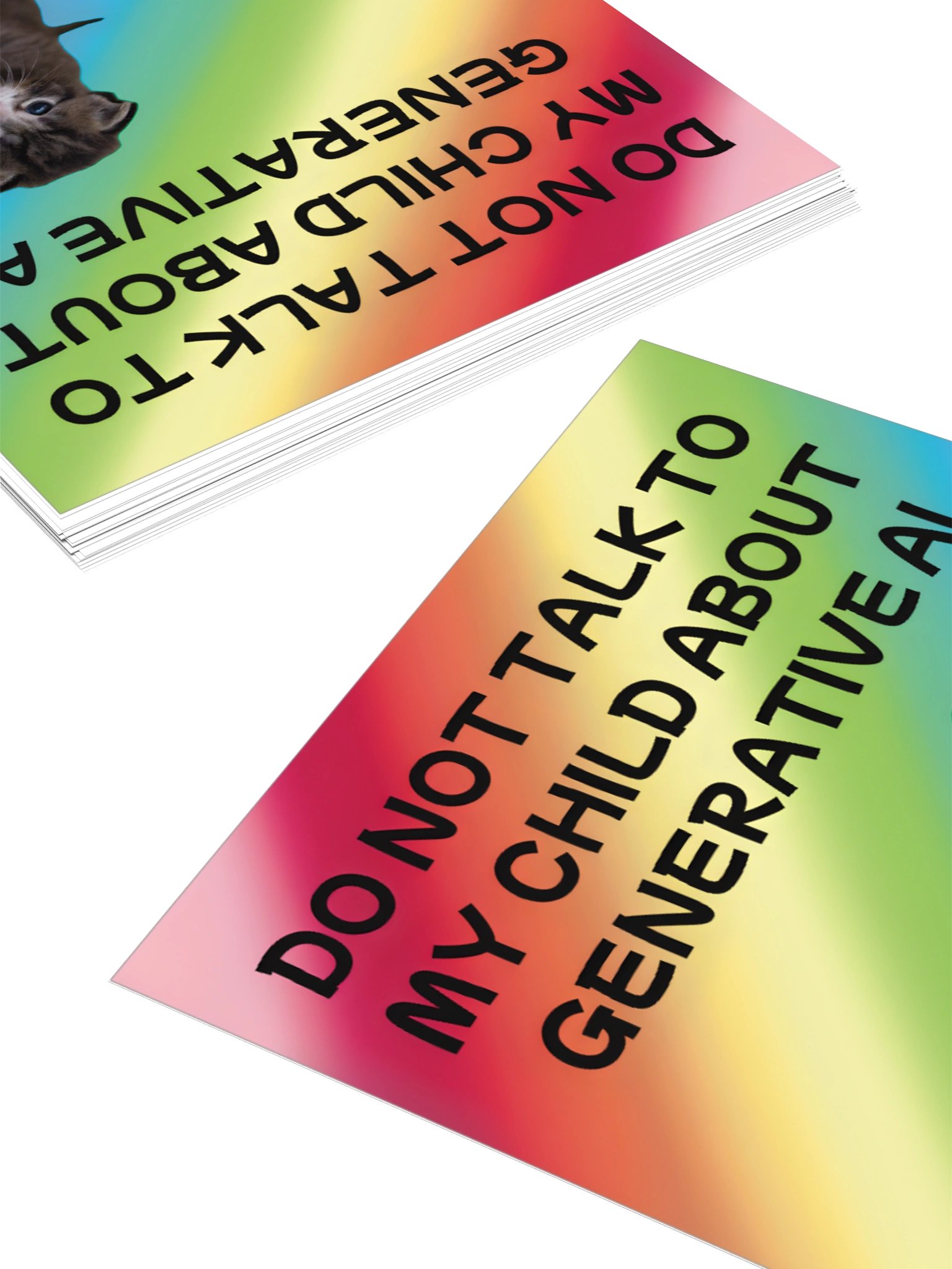 Do Not Talk to My Child About Generative AI Sticker product image (11)